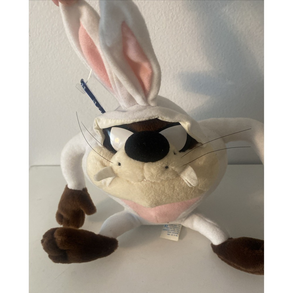 Vintage Looney Tunes Taz Easter Bunny Rabbit Tasmanian Devil Plush